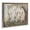 Stupell Industries Fairytale Bunnies Under Tree Floating Frame Wall Art
